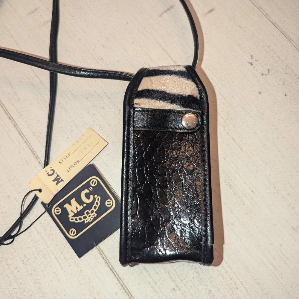NWT Black Leather crossbody